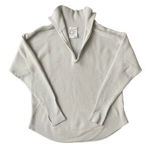 Aerie Offline Long Sleeved Ribbed Quarter Zip Sweater- Size XS